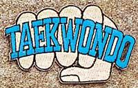 Tae Kwon Do Blue Fist Patch
